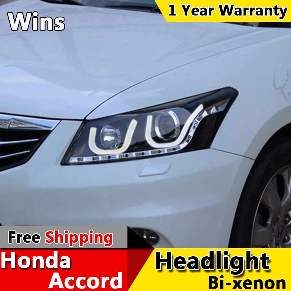 Wins lights for Honda Accord 08 12 LED Headlight for Accord Head Lamp