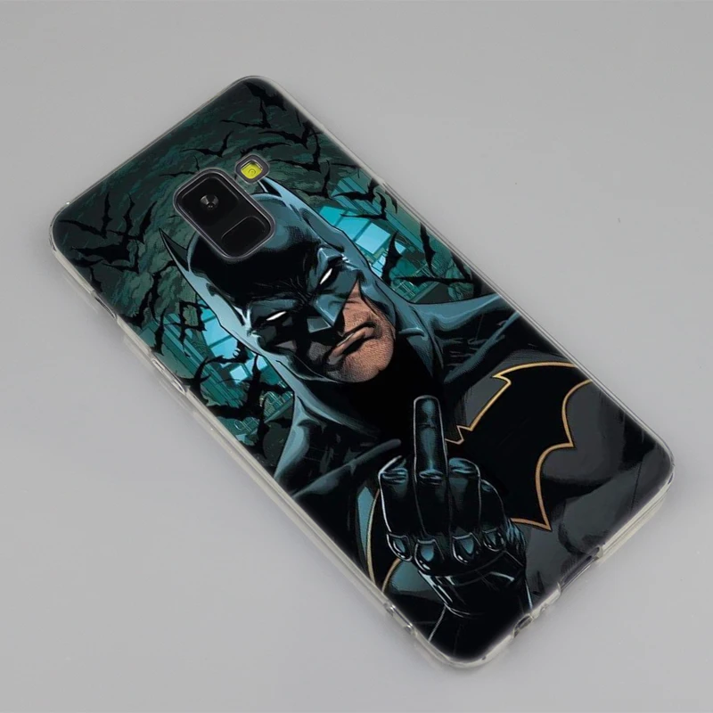 Модные детские майки с Бэтменом силиконовый чехол для Samsung Galaxy A50 A30 A10 A40 A6 A8 плюс A20