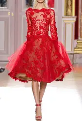 2018 красные короткие bridemaid вечернее праздничное платье с аппликациями в наличии! Милые и прекрасные невест! 092204