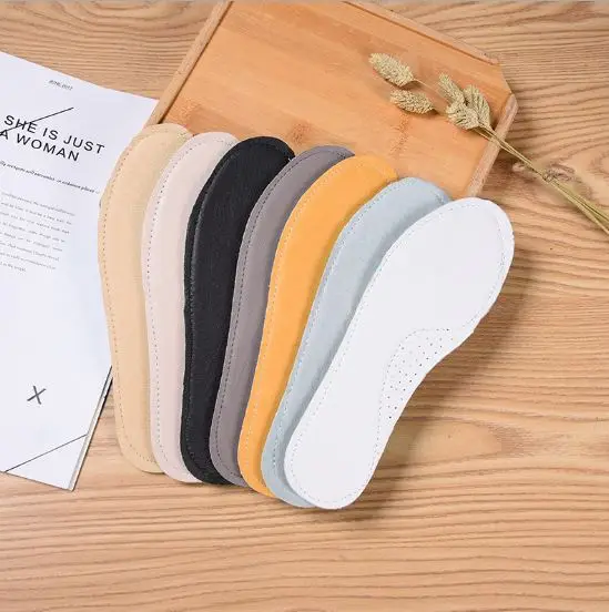 

Super soft insoles sweat absorbent light leather shoes breathable general insoles for men and women