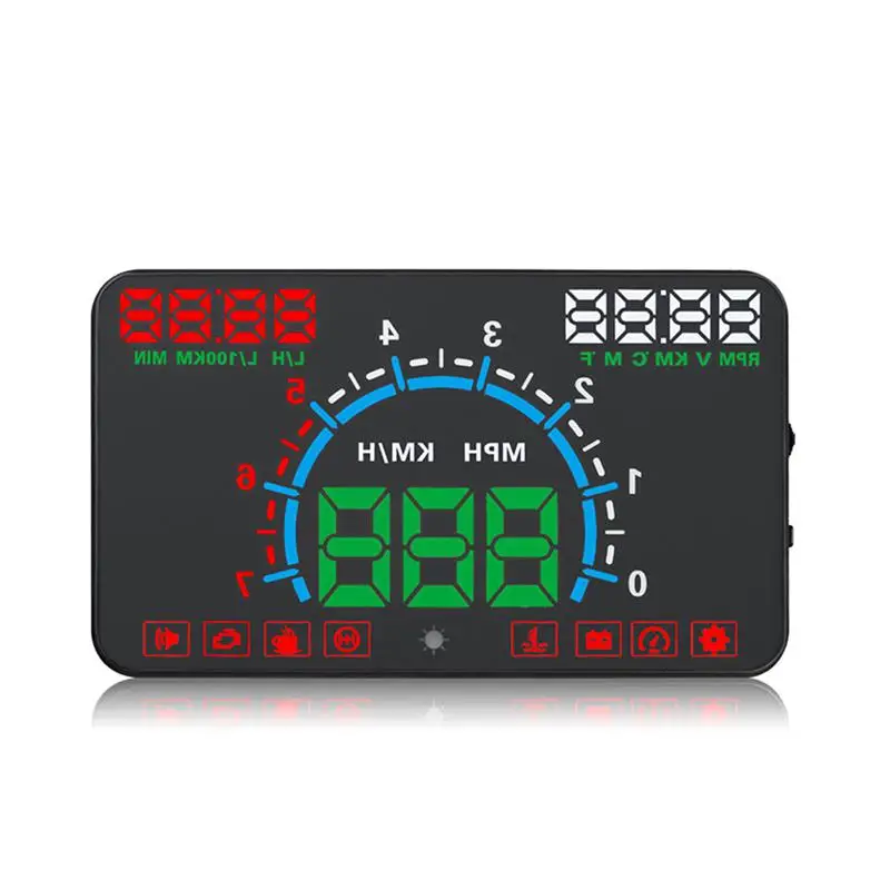 

BEESCLOVER 5.8" Hud OBD2 Digital Universal Projection Display Car Truck Speedometer Temperature Display HUD Digital Display r20