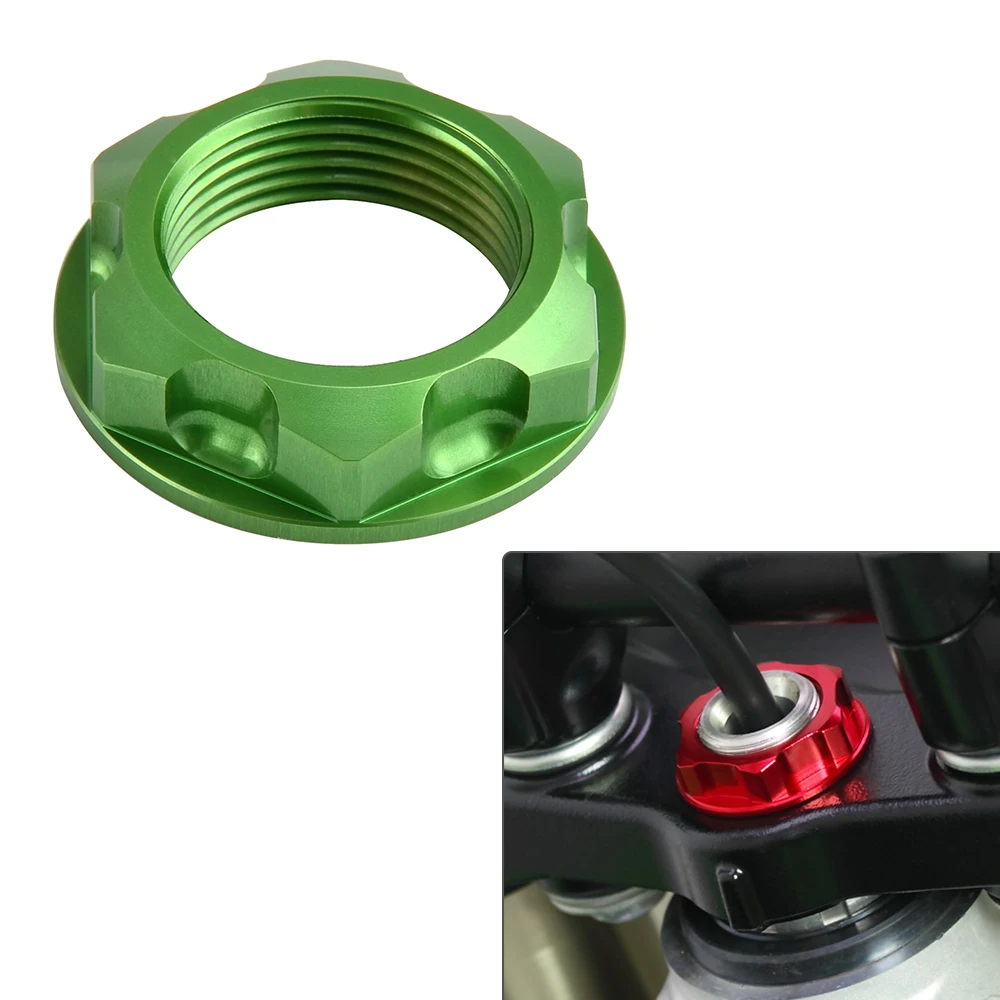 Гайка рулевого стержня мотоцикла для Kawasaki KX125 KX250 KX250F KX450F KLX450R KX 125 250 250F 450F KXF 450 KLX | Отзывы и видеообзор