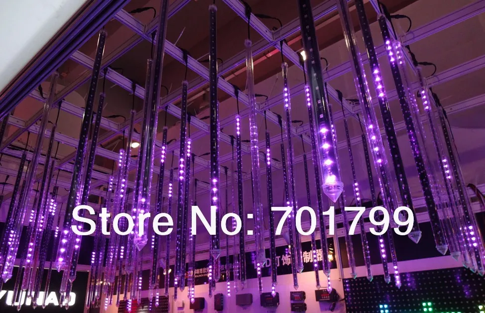 5 шт. 2 м длиной DMX512 360 градусов 3D светодиодный цифровой Метеор трубка; 3D dmx вертикальная трубка; 32 пикселя/Каждая трубка; IP65; DC12V; 48 Вт; 30 мм диаметр