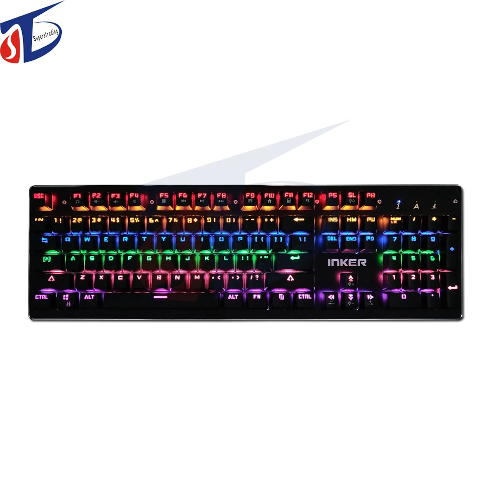 

New for INKER RGBWired gamingkeyboard professional USB gaming mechanical keyboard for PC smartphone