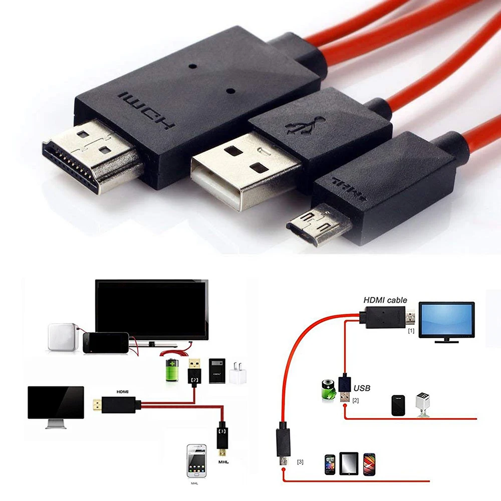 Новинка 1080P ТВ HDMI AV адаптер Micro Cable Cord для Samsung s4/s3/s5 Android смартфонов| |