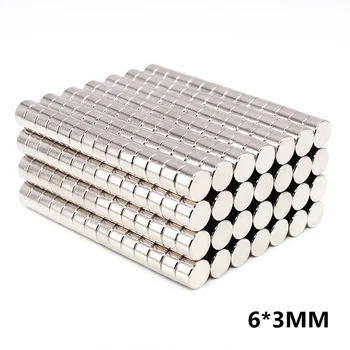 

50pcs 6x3mm Neodymium Magnet Permanent Rare Earth Magnets Super Strong Magnetic Sheets Imanes Tool
