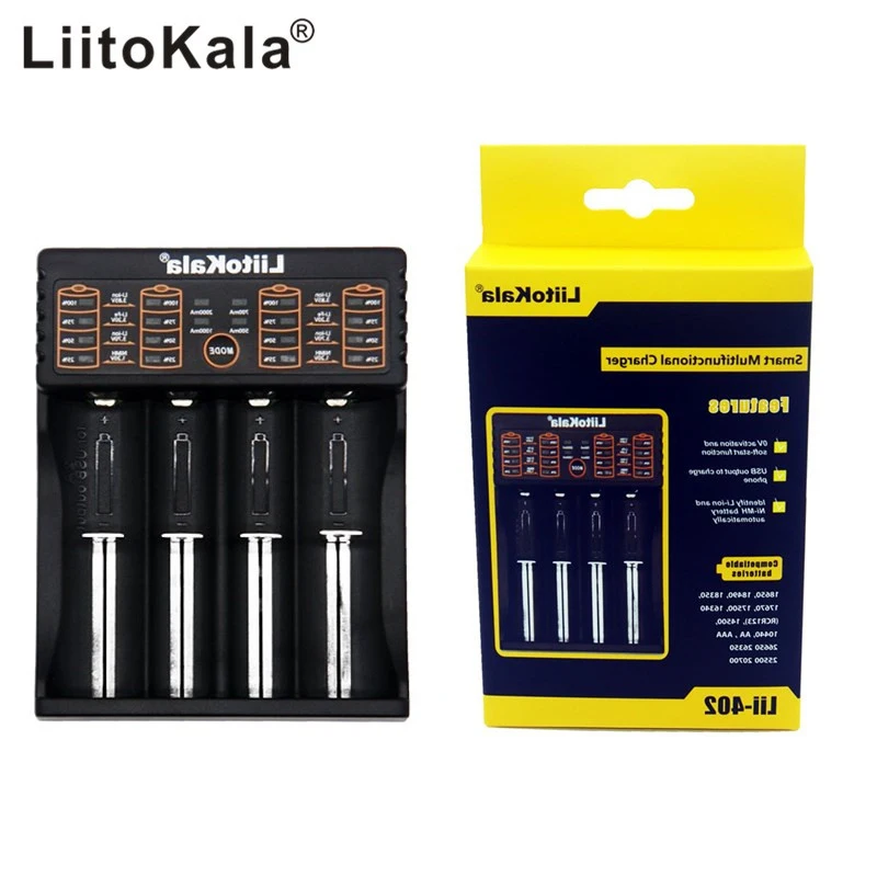 

LiitoKala Original 1.2V 3.7V 3.2V 3.85V A/AAA 18350 26650 10440 14500 16340 18650 Battery NiMH battery smart Battery charger