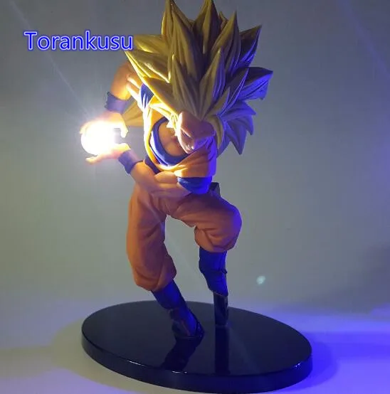 Dragon Ball Z Son Goku экшн-фигурка Goku kamehameha DIY светодиодный световой набор Dragon Ball фигурка супер Сон Гоку модель игрушки - Цвет: White LED