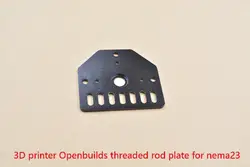 3d Принтер часть стержня тарелка; алюминий пластина для Nema23 для Openbuilds v-слот с 80 мм x 72 мм x 3 мм для 3D-принтер kossel с ЧПУ 1 шт