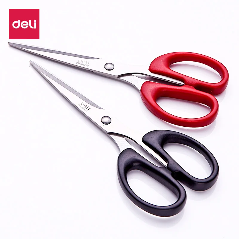 

Deli Stainless Steel Scissors Stationery Store Office School Supply Home Paper Cutter Knife Business Scissor Cutting Tailor Tool