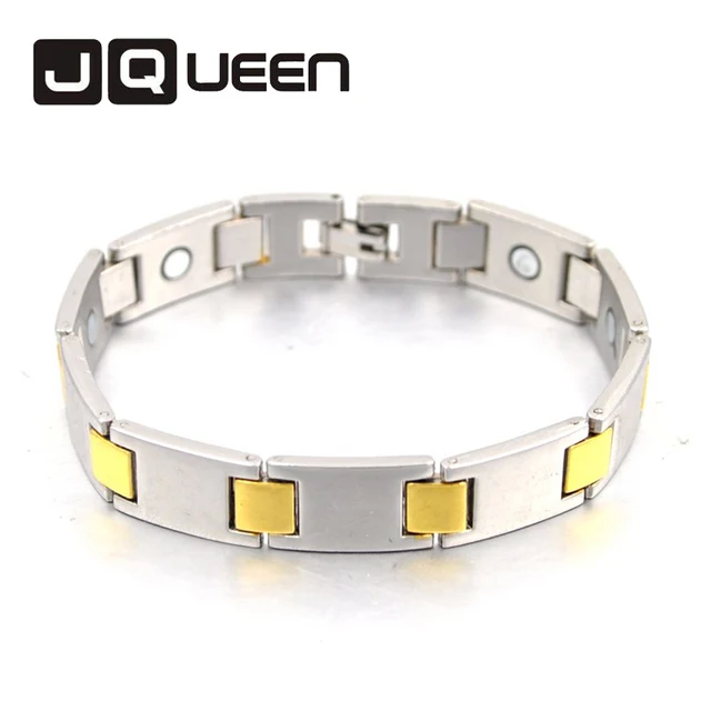 Health Bracelet Men Jewelry Healing Magnetic Bangle Balance Copper Health Bracelet Men Jewelry Healing Magnetic Bangle Balance Copper Bracelets Watch Band Design For Male Silver Gold Color