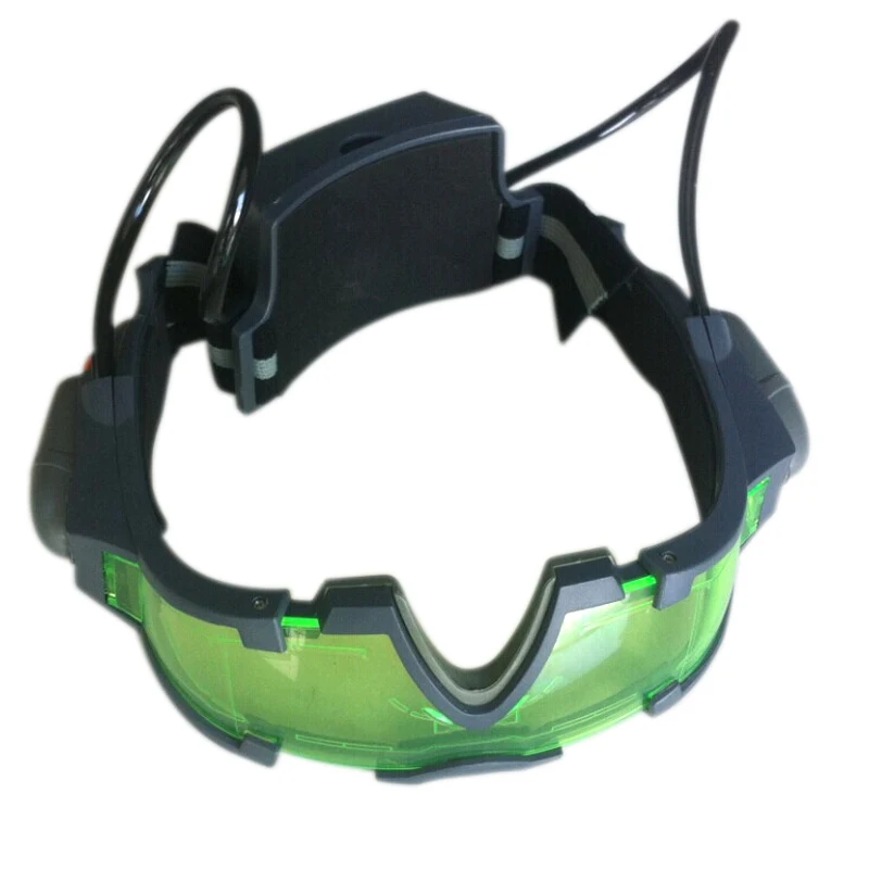 Night Vision Goggles Green Tinted Lens LED Lights for Outdoor Game Prop Gift NGD88