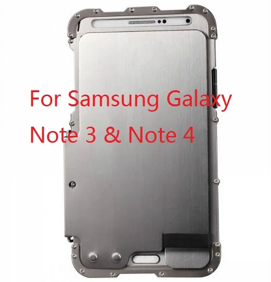 Чехол-книжка ARMOR KING из нержавеющей стали, аксессуар для samsung Galaxy Note 3 Note3 N9000, чехол для телефона - Цвет: Серебристый