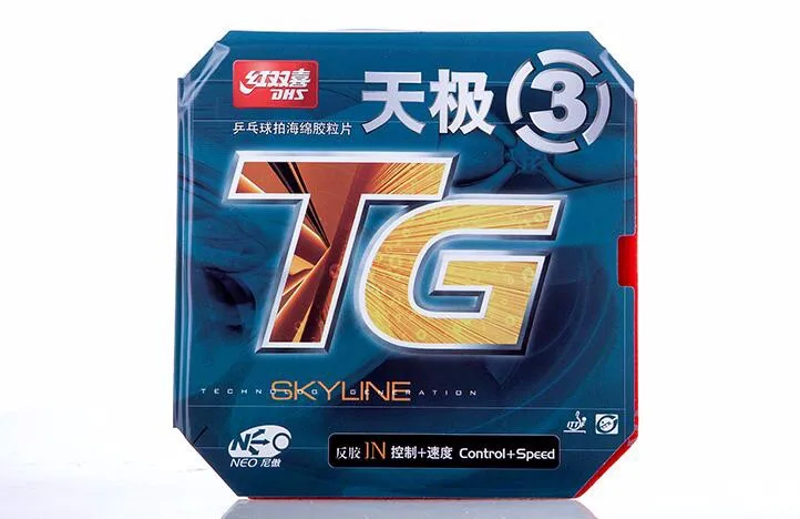 DHS Neo Skyline TG 2 TG(быстрая атака/петля привода) Pips-in настольный теннис(PingPong) резиновый с губкой - Цвет: TG 3 RED
