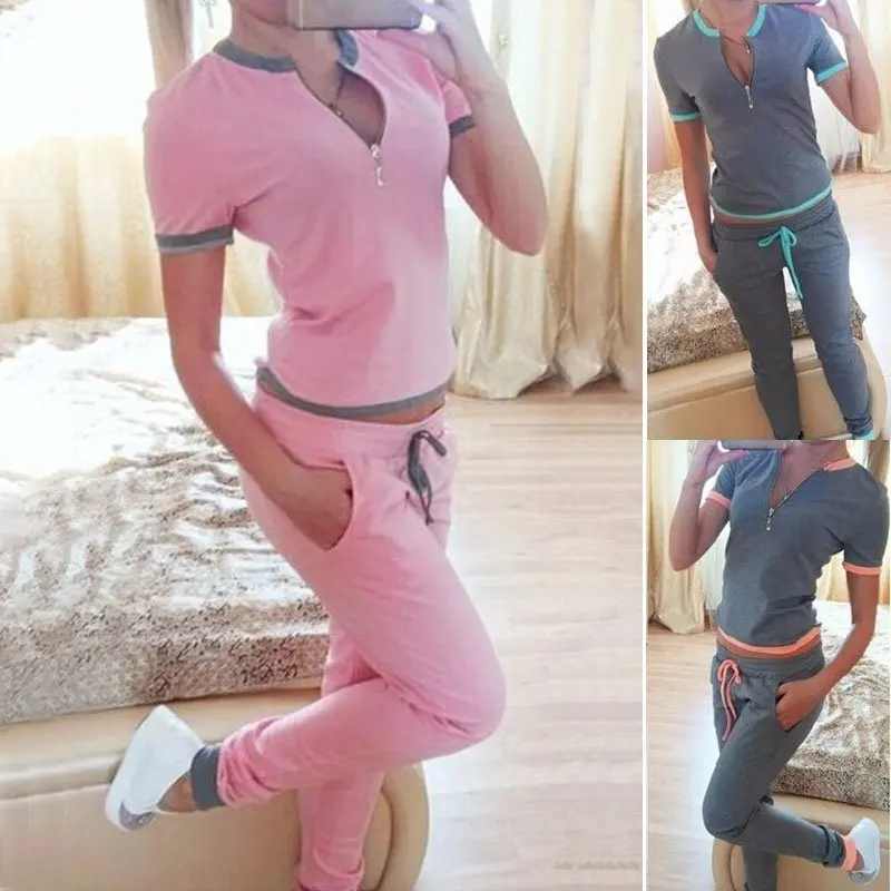 спортивный костюм на лето женский. летний спортивный костюм женский с коротким рукавом. спортивные костюмы женские модные летние. летние спортивные костюмы для женщин. летние спортивные костюмы с брюками женские.