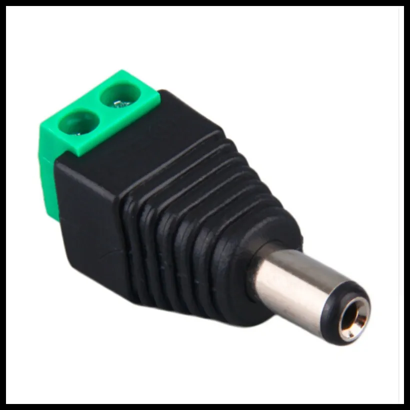 new 12V Male 2.1x5.5mm DC Power Jack Plug Adapter Connector for CCTVdc