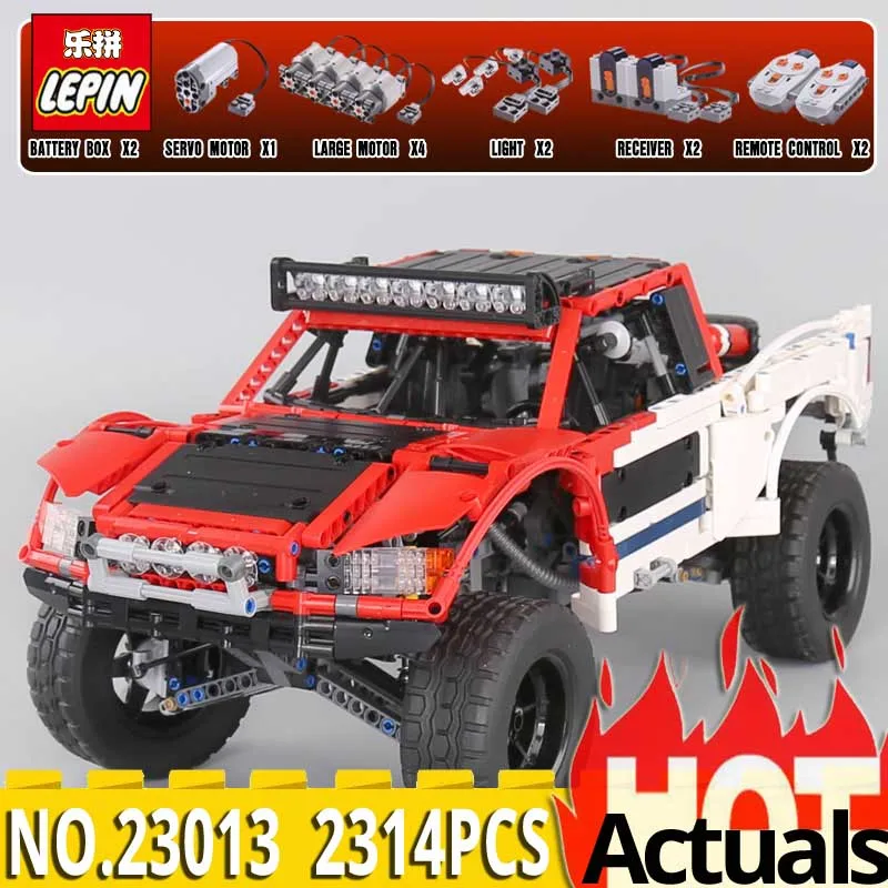 

lepin technic 23013 Genuine Series The Remote Control Off road Car Set 2314Pcs Building Blocks Bricks birthday Toys for children