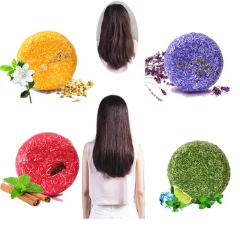 

1PCS Hot Handmade Hair Shampoo Magic Soap Pure Natural Dry Shampoo Soap Oil-control Anti-Dandruff Off Hair Care