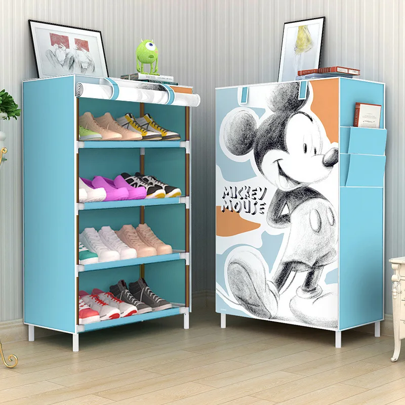 Large Capacity Dustproof Fabric Shoes Rack Hallway Shoe Organizer Home Living Room Shoe Closet Shelf Cabinet Assembled Furniture