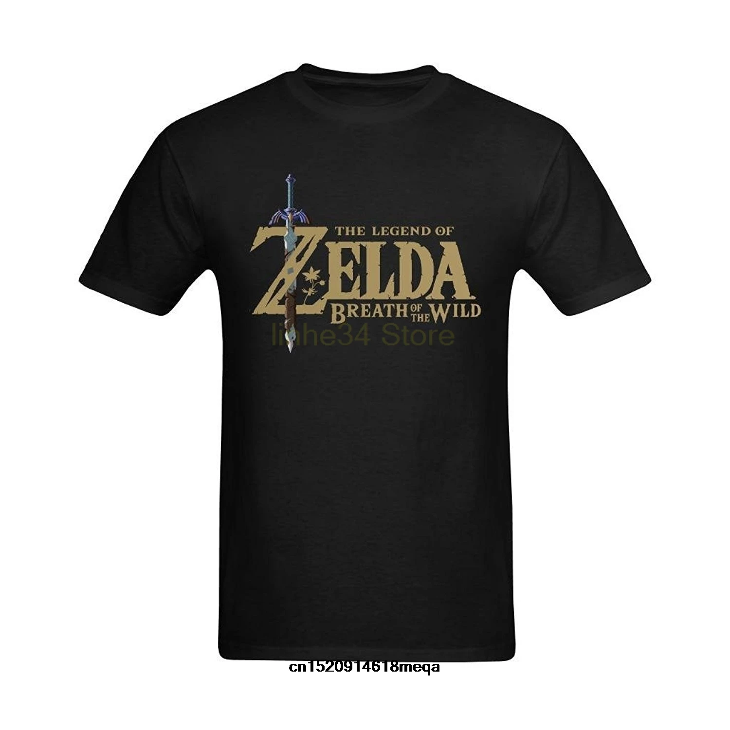 Возьмите Забавные футболки Для мужчин дыхание дикий Zelda дизайн | Мужская одежда