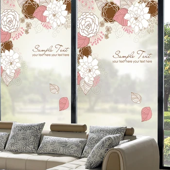 

Window sticker sliding door glass film window paper electrostatic scrub warm romantic transparent opaque blackout window sticker