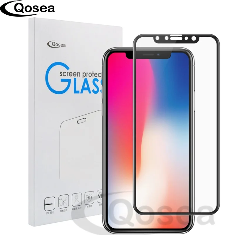 Закаленное стекло на весь экран для iPhone XR 9H защитная пленка с гальваническим