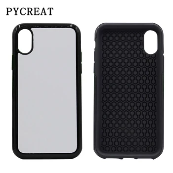 

For iPhone X Case 2 in 1 Sublimation Case For iPhone X Cover Heat Transfer Printed Blank Sublimation Cover 2 in 1 Fundas 50pcs