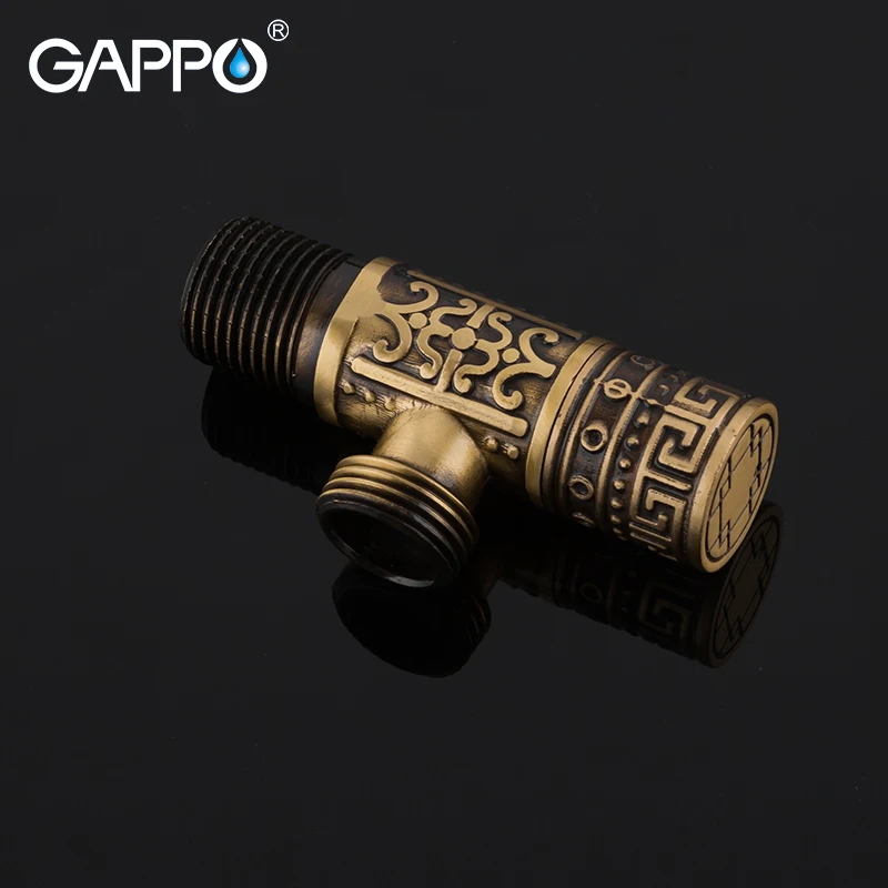 Клапан спускной GAPPO 1/2 дюйма античный латунный угловой стопорный клапан запорный
