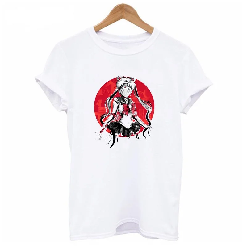 

Sailor Moon Shirt Summer Short Sleeve Casual comfortable Women s T shirt Cool Punk Tops Tee