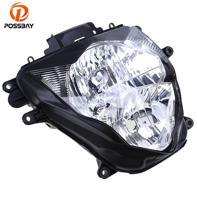 POSSBAY Motorcycle Front Lights Headlight Lens Housing Cover