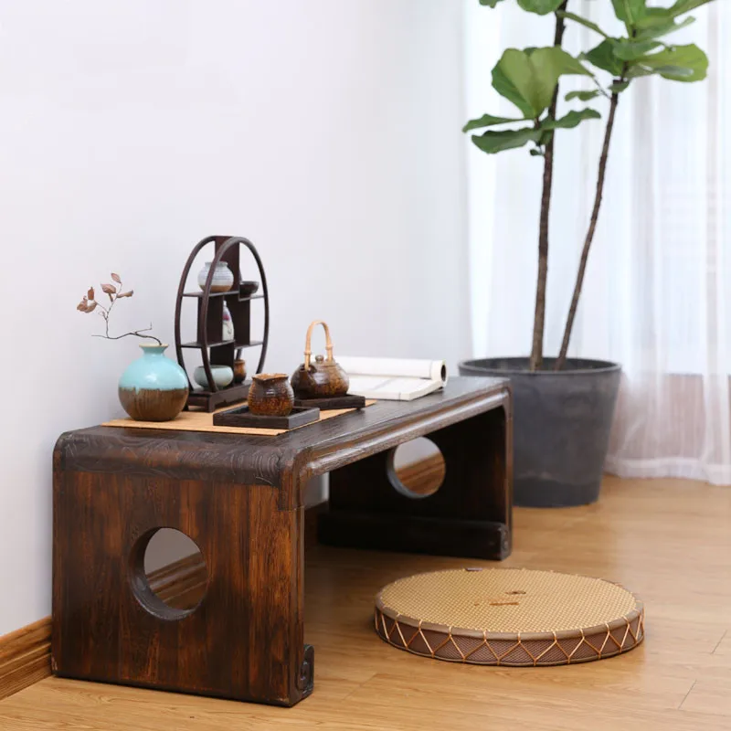 US $201.52 Oriental Furniture Chinese Low Tea Table Small Rectangle 80x39cm Living Room Side Table For Tea Coffee Antique Gongfu Tea Table