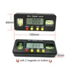 150mm 100mm 360 deg mini digital protractor Angle Finder inclinometer electronic level with magnetic bottom angle measuring tool 6