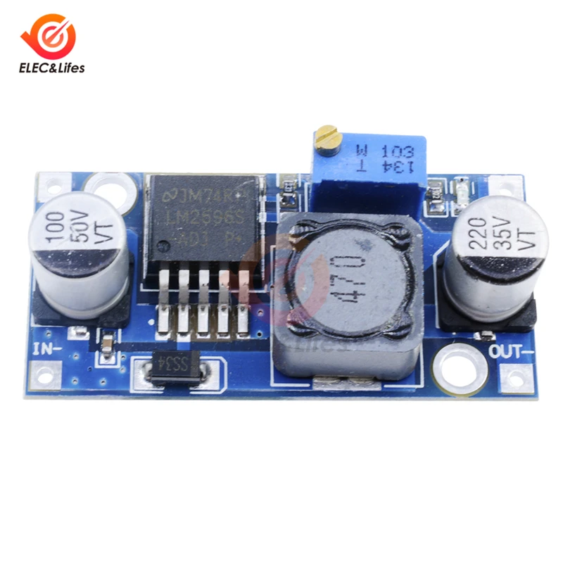 5Pcs LM2596 DC-DC 벅 컨버터 스텝 다운 모듈 비절연 보드 전원 공급 장치 출력 1.25V-30V