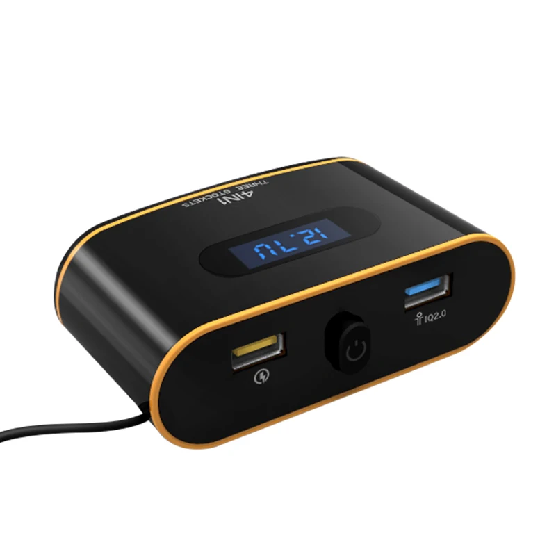 Nulaxy 2 USB порты и разъёмы 3 Way автомобиля Авто прикуриватели Разъем Splitter 120 Вт выход
