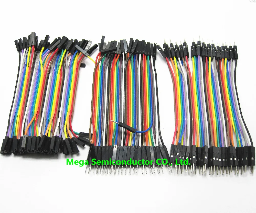 Dupont line  10cm male to male + male to female and female to female jumper wire Dupont cable