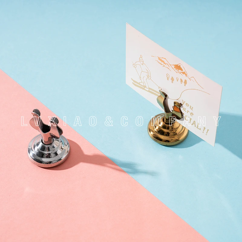 

Photo Holder Memo Clips Desktop Calendar Message Clamps Stand Display Board Photography Props