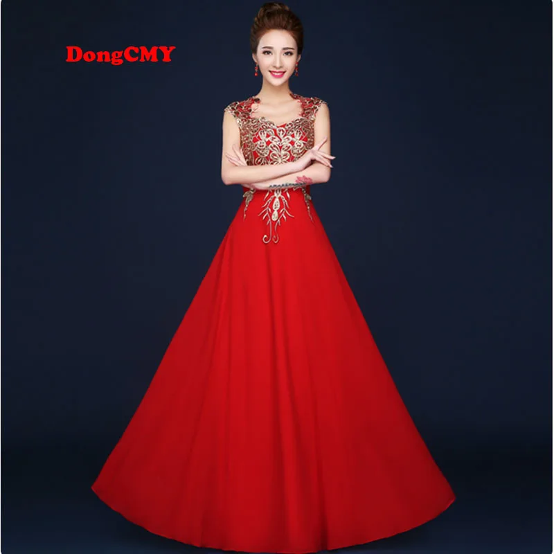 DongCMY красные длинные дизайн вечерние платья женские vestidos longo Вечерние вечернее платье