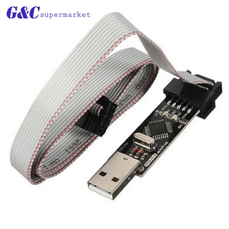 Программатор USBASP USBISP AVR USB ISP ASP ATMEGA8 ATMEGA128 с поддержкой Win7 64K для Arduino|Интегральные