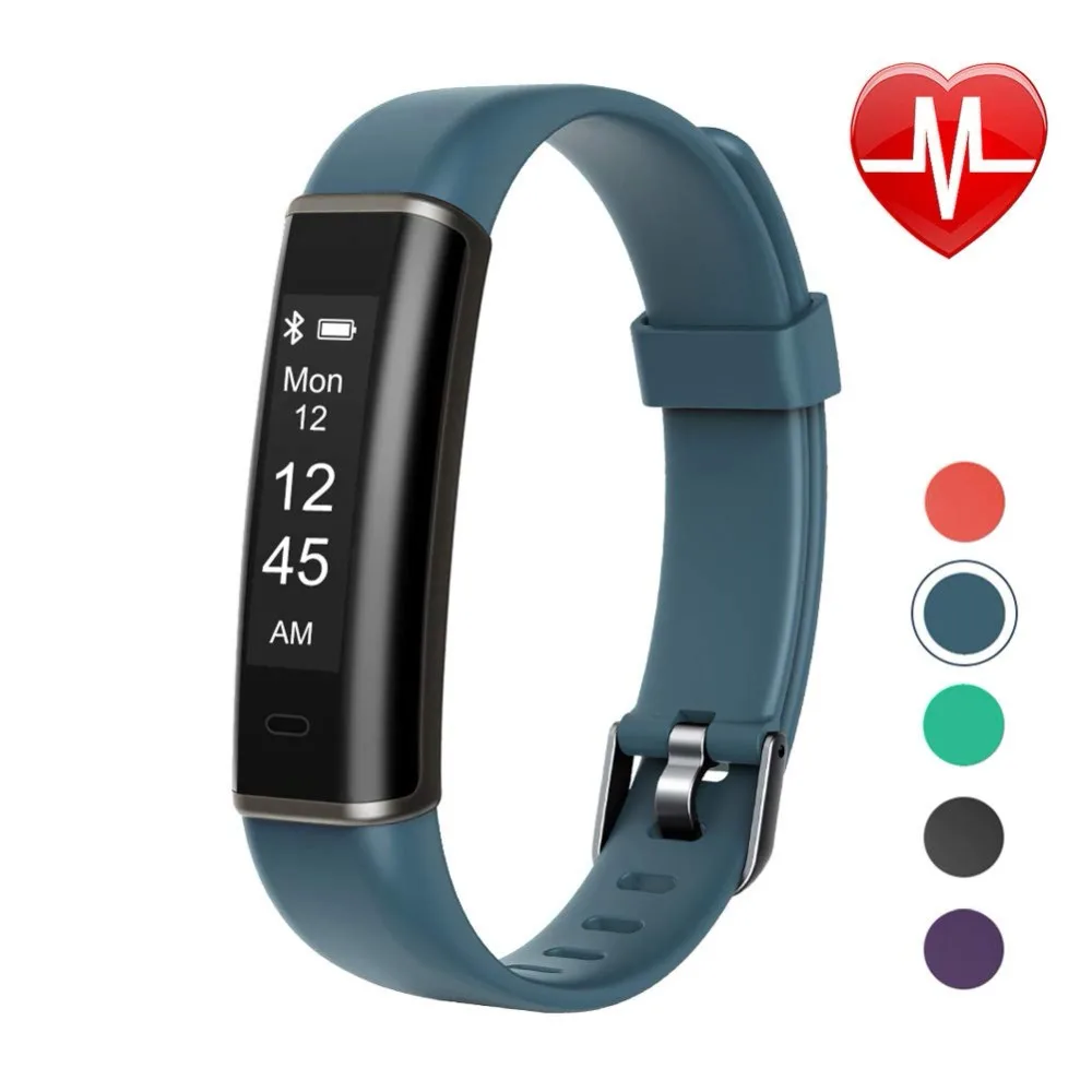

Fitness Tracker with Heart Rate Monitor Pedometer Watch Waterproof Smart Watch Activity Tracker Counter Step Tracker Kids Wo