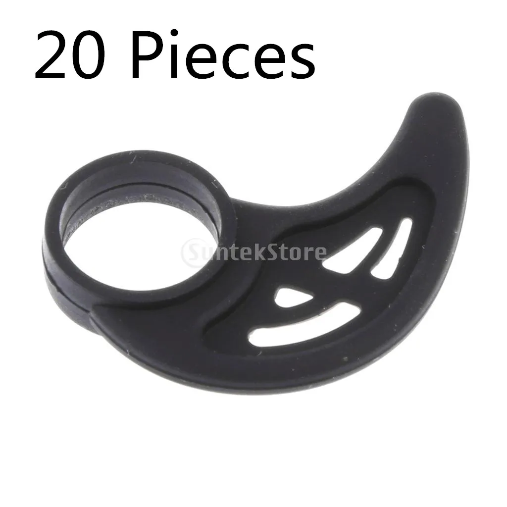 10 Sets Replacement Ear Hooks for Sport Bluetooth Headphones Universal Earring Hooks Clip Loop for Wireless Earbuds (Black)