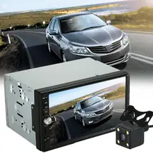 Изысканный мастерство двойной 2 Din стерео MP5 MP3 плеер Радио Bluetooth USB AUX+ парковка Камера