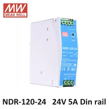 

24V DC laboratory power supply MEAN WELL NDR-120-24 Single Output 120W 24V 5A Industrial DIN Rail Mounted Meanwell Power Supply