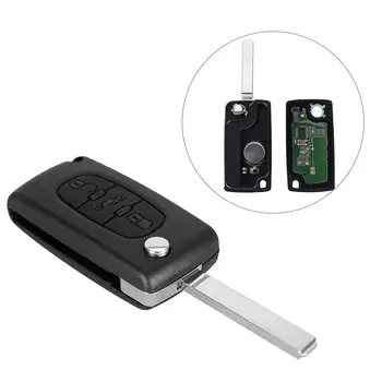 

Portable PCF7961 Chip 434MHz 3 Button Remote Car Flip Folding Key for Peugeot 307 407 308 434MHz Smart Key