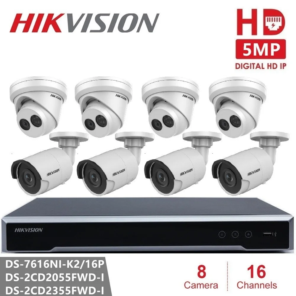 

Hikvision 5MP IP Camera System Security Video Surveillance Cameras CCTV IR Fixed Lens Network Camera POE P2P H.265 Plug & Play