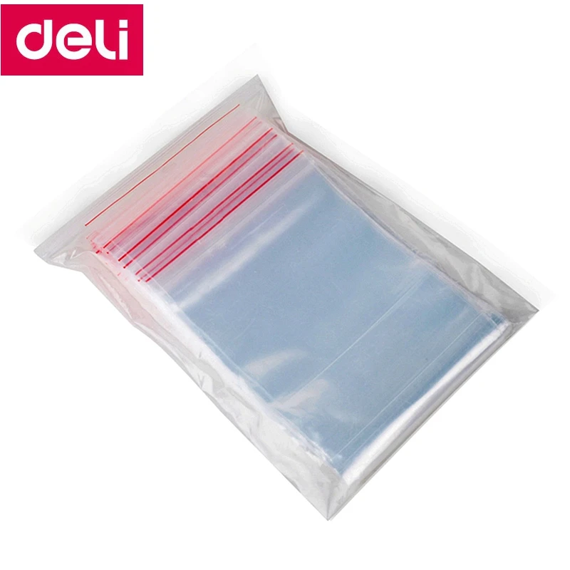 3029 шт./пакет Deli 3022-100 PE self seal bag 140x70 мм 100x200 140x340 мм 0,04x240 мм self sealling упаковочная сумка PP мешок толщиной 100 мм