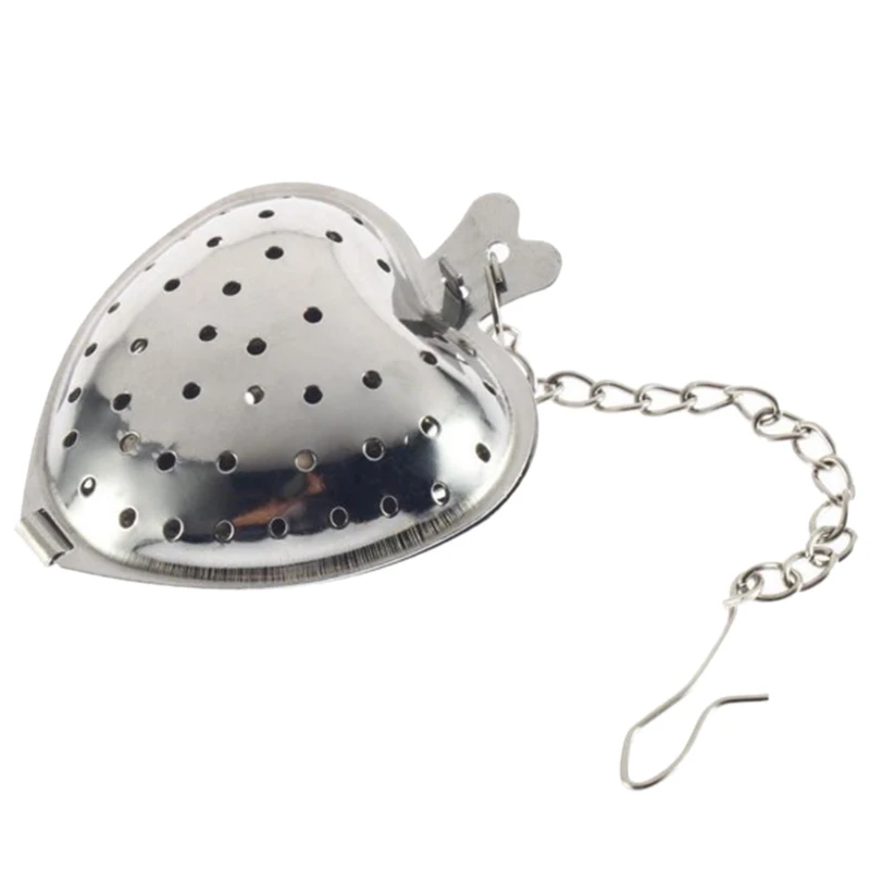 

Stainless Steel Heart Tea Strainer Infuser Filter Herb Steeper Tea Tool 30Pcs/Lot