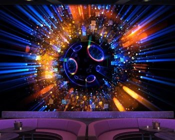 

Papel de parede Cool Laser Light 3d modern wallpaper,living room bedroom sofa TV KTV bar club mural