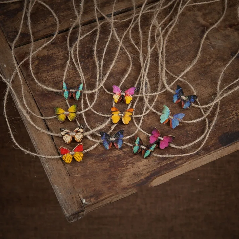 

Newborn photography props cute baby headband multi - colored butterfly rope headband photography props photo headwear