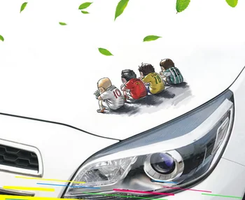 

Car Styling Euro Football Cartoon Headlight Sticker Body Rear Window Decal PET Decoration 20*11cm