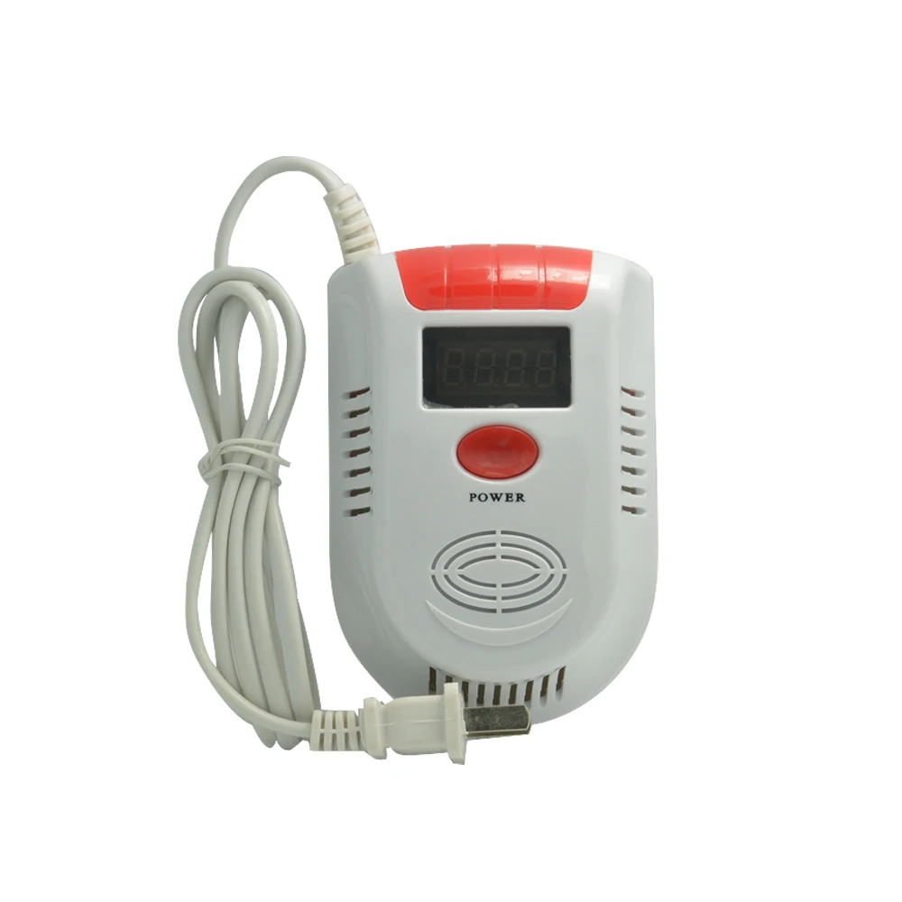 

(1 pcs)Stand Alone 220VAC acousto-optic voice Coal gas LPG detector natural gas Leak Sensor can use home security protection